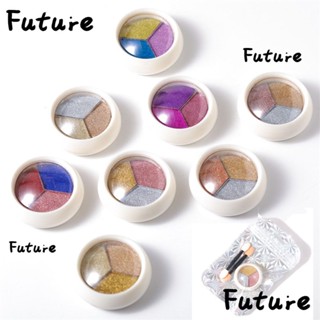 Future ผงกลิตเตอร์ ผสมสี 3 สี สําหรับตกแต่งเล็บเจล UV