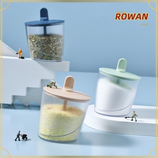 Rowans กระป๋องพลาสติกใส กันความชื้น พร้อมฝาปิด สําหรับใส่เครื่องปรุง เครื่องเทศ