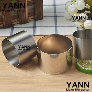 Yann1 แหวนมูส ทรงกลม ขนาดเล็ก DIY สําหรับตกแต่งเบเกอรี่