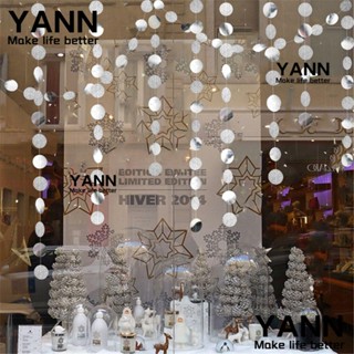 Yann1 ธงกระดาษ ทรงกลม ลายดาว ขนาด 4 เมตร สําหรับแขวนตกแต่งห้องอาบน้ําเด็ก