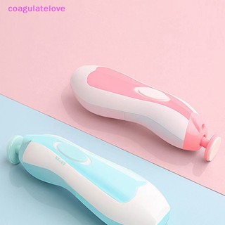 Coagulatelove เครื่องเจียรเล็บไฟฟ้า หกในหนึ่งเดียว หลายหัว ป้องกันรอยขีดข่วน กรรไกรตัดเล็บ แบบพกพา [ขายดี]