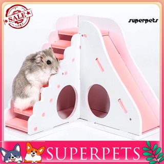 Superpets บันไดไม้ ขนาดเล็ก ของเล่นสําหรับสัตว์เลี้ยง หนูแฮมสเตอร์ กระรอก