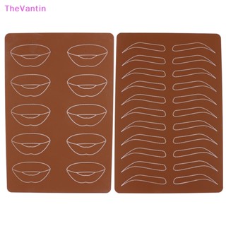 Thevantin ที่สักคิ้ว และริมฝีปาก แบบหนา 2 ด้าน ไม่ต้องใช้หมึก สําหรับผู้เริ่มต้น ฝึกแต่งหน้าถาวร 1 ชิ้น