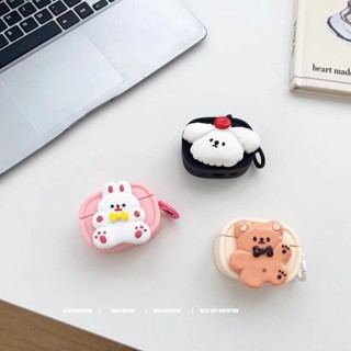 เคสหูฟัง กันลื่น กันน้ํา ลายสัตว์น่ารัก พร้อมสายโซ่คล้อง สําหรับ AirPods 1 2 Pro Pro 2 3