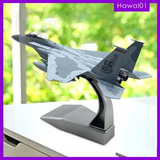 [Hawal] โมเดลเครื่องบินรบ 1: 100 อัลลอย US F-15C พร้อมขาตั้ง สมจริง