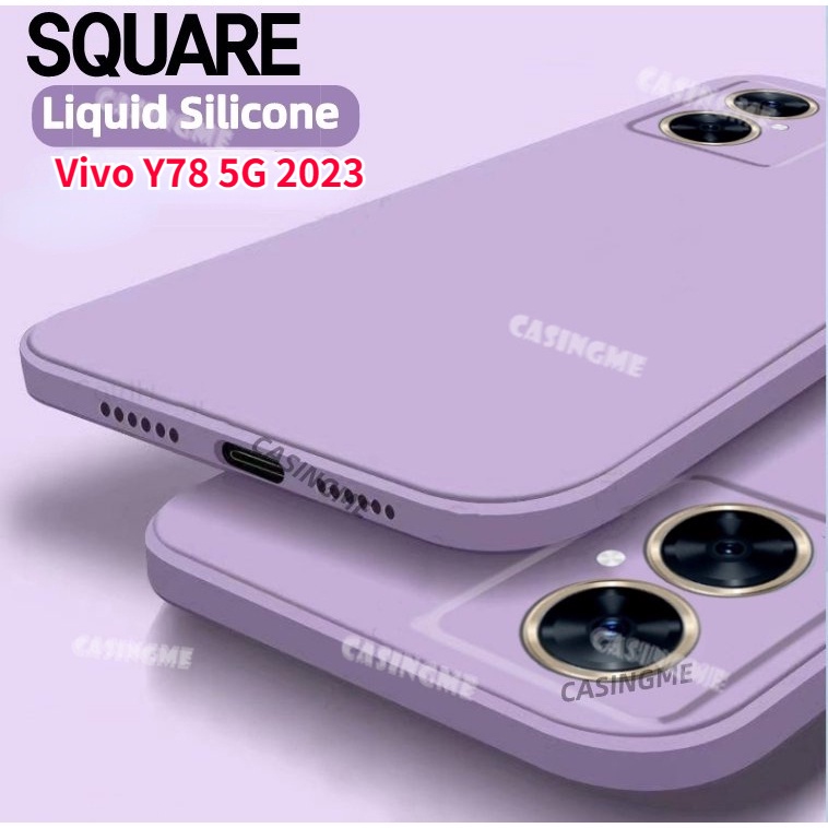 เคสซิลิโคนนิ่ม ทรงสี่เหลี่ยม กันกระแทก สําหรับ Vivo Y78 5G 2023 Vivo Y78 5G Y78 5G VivoY78 Y 78 78Y 