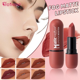 Yabaolian 6 สี Lip Glaze Fog Matte Velvet Natural Smooth Non Fade Non Stick Cup Waterproof Long Lasting Lip Tint [TOP]