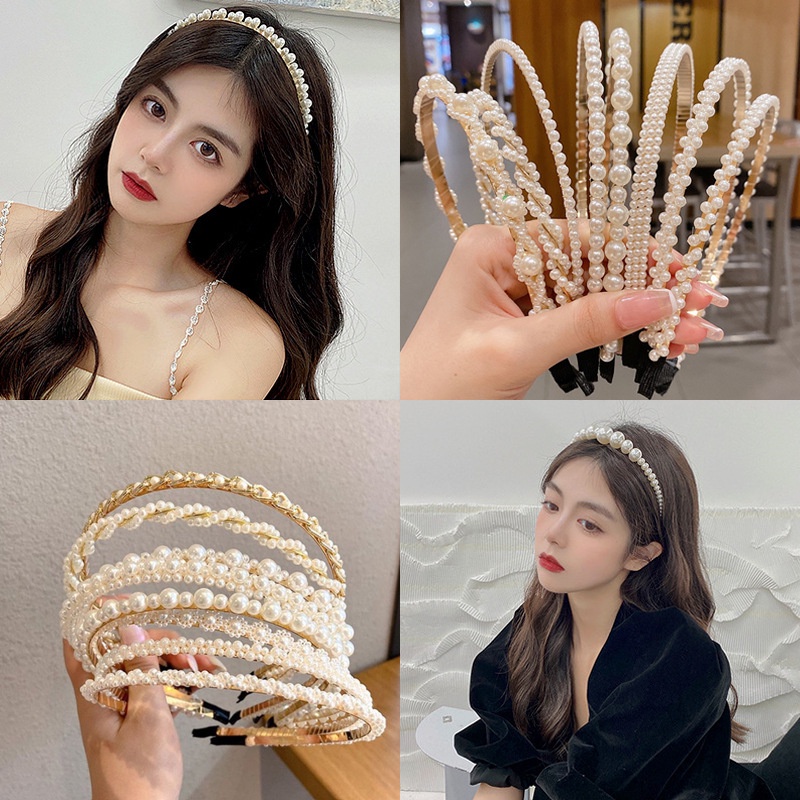 {พร้อมส่งจากไทย} ที่คาดผมไข่มุก ที่คาดผมมุก สไตล์เกาหลี