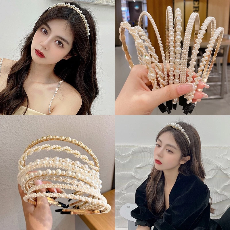 {พร้อมส่งจากไทย} ที่คาดผมไข่มุก ที่คาดผมมุก สไตล์เกาหลี