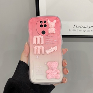 เคส redmi note 9 เคสโทรศัพท์มือถือ ลายตุ๊กตา 3D ไล่โทนสี สําหรับ redmi note 9