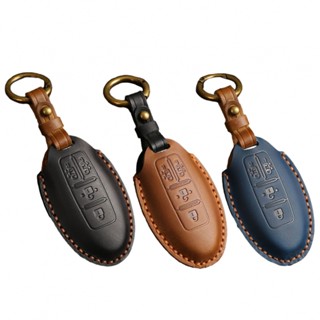 ⚡NEW 8⚡Car Key Cover Cowhide Elgrand Evalia Fob Shell Full Gift Keys Leather Car