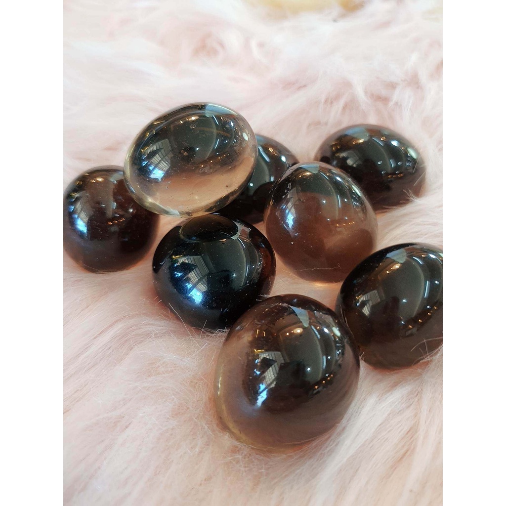 สโมกกี้ ควอตซ์ ขนาดจัมโบ้ เกรดพรีเมี่ยม Smoky Quartz Tumble