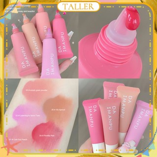 พร้อมส่ง Daimanpu Air-sense Liquid Water Mist Blush Matte Girl Sense Film-forming Pink Orange Rouge High Color Rendering Long Lasting Face Makeup 5 Colors TALLER