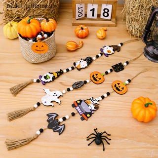 ｛Halloween Decor｝จี้ลูกปัด รูปฟักทอง ค้างคาว ผี ฟักทอง สําหรับแขวนตกแต่งผนังบ้าน ปาร์ตี้ฮาโลวีน