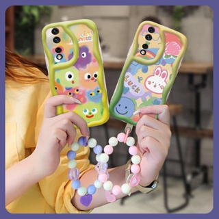 romantic interest Phone Case For Huawei Honor80 Pro 5G Pendants Liquid silicone Wave border lovely originality Love bracelet