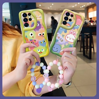 youth For Girls Phone Case For Samsung Galaxy S22 Ultra Soft texture flower lovely Love bracelet Liquid silicone romantic