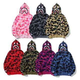 Abathingape - Chaopai BAPE เสื้อกันหนาวห่วง คลาสสิก ลายหัวฉลาม สวยงาม และหลากหลาย สไตล์ Uter