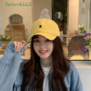 Twinkle1 หมวกเบสบอล ลําลอง พิมพ์ลายตัวอักษร สไตล์เกาหลี สําหรับผู้ชาย และคู่รัก