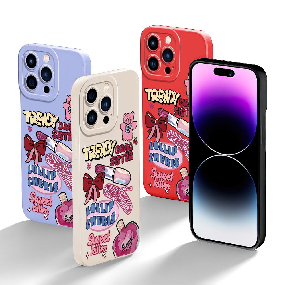 Samsung Galaxy S21 S20 S10 S9 S8 FE Plus Ultra S21+ S20+ 5G เคสซัมซุง สำหรับ Trendy Drag Sister เคส เคสโทรศัพท์ ราคา ถูกที่สุด ดีลบีเคเค แกลเลอรีภาพที่ 2
