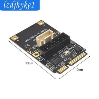 [Lzdjhyke1] บอร์ดอะแดปเตอร์ขยาย Mini PCIe เป็น USB3.2 Gen1 19Pin มืออาชีพ E เป็น 19Pin USB3.2 สําหรับ Windows XP 7 8 10 11