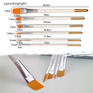 Slth ชุดแปรงเพ้นท์สีน้ํามันอะคริลิค 6 ชิ้น