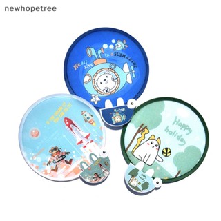 [newhopetree] ใหม่ พร้อมส่ง พัดมือถือ ทรงกลม ลายการ์ตูนน่ารัก ขนาดเล็ก พกพาง่าย ระบายความร้อน ของขวัญฤดูร้อน สําหรับเด็ก