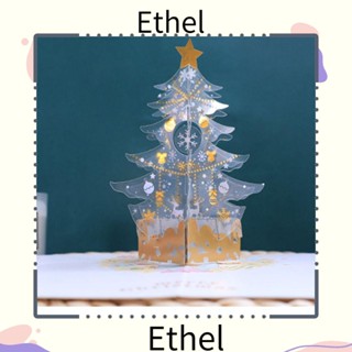 Ethel1 การ์ดอวยพร ประดับคริสตัล สําหรับตกแต่งต้นคริสต์มาส