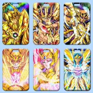 [ซื้อ 2 แถม 1] Saint Seiya กระเป๋าใส่บัตรอาหาร แบบแข็ง สําหรับนักเรียน