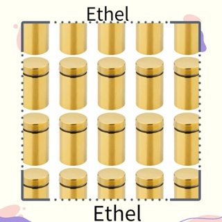 Ethel1 สกรูสเตนเลส สีทอง 1/2 นิ้ว X 0.78 นิ้ว สําหรับแขวนกรอบรูปอะคริลิค 20 ชิ้น