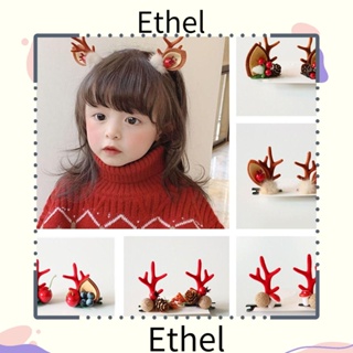 Ethel1 กิ๊บติดผม รูปกวางคริสต์มาส สวยงาม สําหรับเด็ก และผู้ใหญ่ 2 คู่