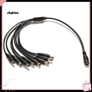 [Sy] สายเคเบิลพาวเวอร์ซัพพลาย DC 12V 1 ตัวเมีย เป็น 8 ตัวผู้ สําหรับกล้องวงจรปิดรักษาความปลอดภัย