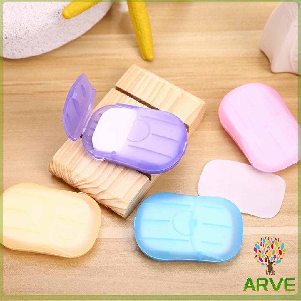 สบู่เเผ่น แบบพกพา หอมกลิ่นกุหลาบ Paper soap