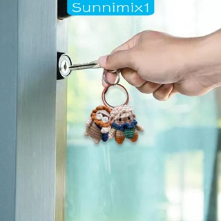 [Sunnimix1] พวงกุญแจ จี้ตุ๊กตาโครเชต์ สําหรับแขวนตกแต่ง