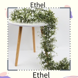 Ethel1 เถาวัลย์พืชประดิษฐ์ สําหรับแขวนตกแต่งผนังบ้าน งานแต่งงาน