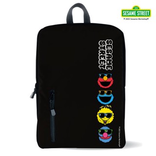 Bundanjai (กระเป๋าเป้) SST4-กระเป๋าเป้ : Sesame Street 4-Face Backpack-BP-A174F -Black W12xH17x5.5 in