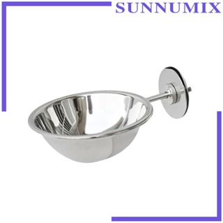 [Sunnimix] ชามให้อาหารนก แบบสเตนเลส ถอดออกได้ อุปกรณ์เสริม สําหรับสัตว์เลี้ยง