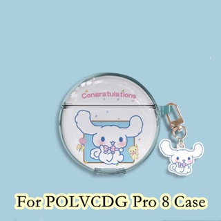 【Ĕĕ】เคสหูฟัง แบบนิ่ม ลายการ์ตูน สําหรับ POLVCDG Pro 8 POLVCDG Pro 8