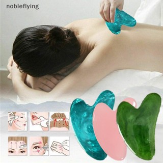 Nf Gua Sha แผ่นบอร์ดเรซิ่นธรรมชาติ สําหรับใช้ในการนวดใบหน้า ร่างกาย