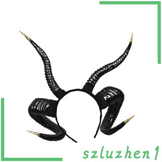 [Szluzhen1] ที่คาดผมแกะ สไตล์โกธิค สําหรับการแสดงบนเวที