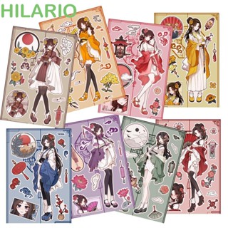 Hilario สติกเกอร์ ลาย Guka Girls Series กันน้ํา สําหรับติดตกแต่งกระเป๋าเดินทาง 8 แผ่น ต่อล็อต