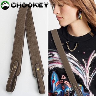 Chookey สายคล้องกระเป๋า สะพายไหล่ หนัง PU สีพื้น ปรับได้ แบบเปลี่ยน แฟชั่นสําหรับผู้หญิง