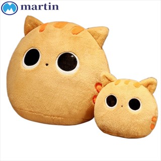 Martin ตุ๊กตาการ์ตูนแมวน่ารัก ผ้ากํามะหยี่ขนนิ่ม สีขาว สีดํา ของเล่นสําหรับเด็ก