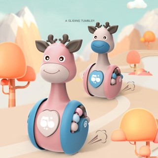 Youn ของเล่นสั่นสะเทือน รูปการ์ตูน Roly-poly สําหรับเด็กทารก