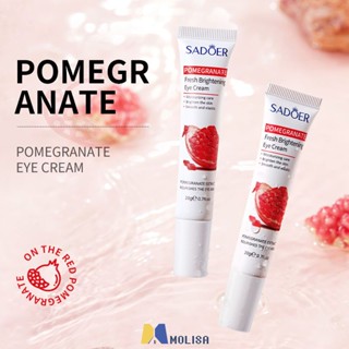 Sadoer Red Pomegranate Eye Cream Eye Fine Lines Remover Eye Care 20G MOLISA MOLISA