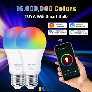 E27 15W Tuya Wifi โคมไฟอัจฉริยะ Rgbcw Bluetooth ทำงานร่วมกับ Alexa/google Home MOLISA MOLISA