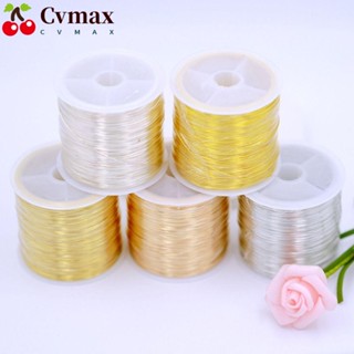 Cvmax ลวดทองเหลือง แฮนด์เมด 0.3 มม. 0.4 มม. 100 เมตร ต่อม้วน สําหรับทําเครื่องประดับ DIY