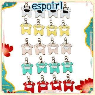 Espo จี้สร้อยคอ รูปเสื้อผ้าเด็กน่ารัก ขนาดเล็ก 15*21.5 มม. 5 แบบ 50 ชิ้น