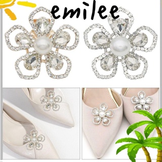 Emilee 1 ชิ้น ตกแต่งรองเท้า อุปกรณ์เสริมรองเท้า เงา ตกแต่ง คลิปเข็มกลัด เสน่ห์ หัวเข็มขัด