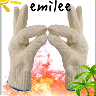 EMILEE ถุงมือโพลีเอสเตอร์ ป้องกันแรงงาน ล้างทําความสะอาดได้ สําหรับห้องครัว จํานวน 2 ชิ้น