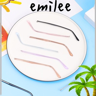 Emilee 1 คู่ แว่นตา แขนโลหะ สากล กันลื่น อุปกรณ์เสริมแว่นตา